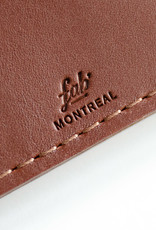 Fab Fab - Vertical leather wallet - Brown