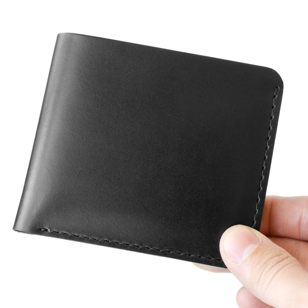 Fab Fab - Horizontal leather wallet - Black