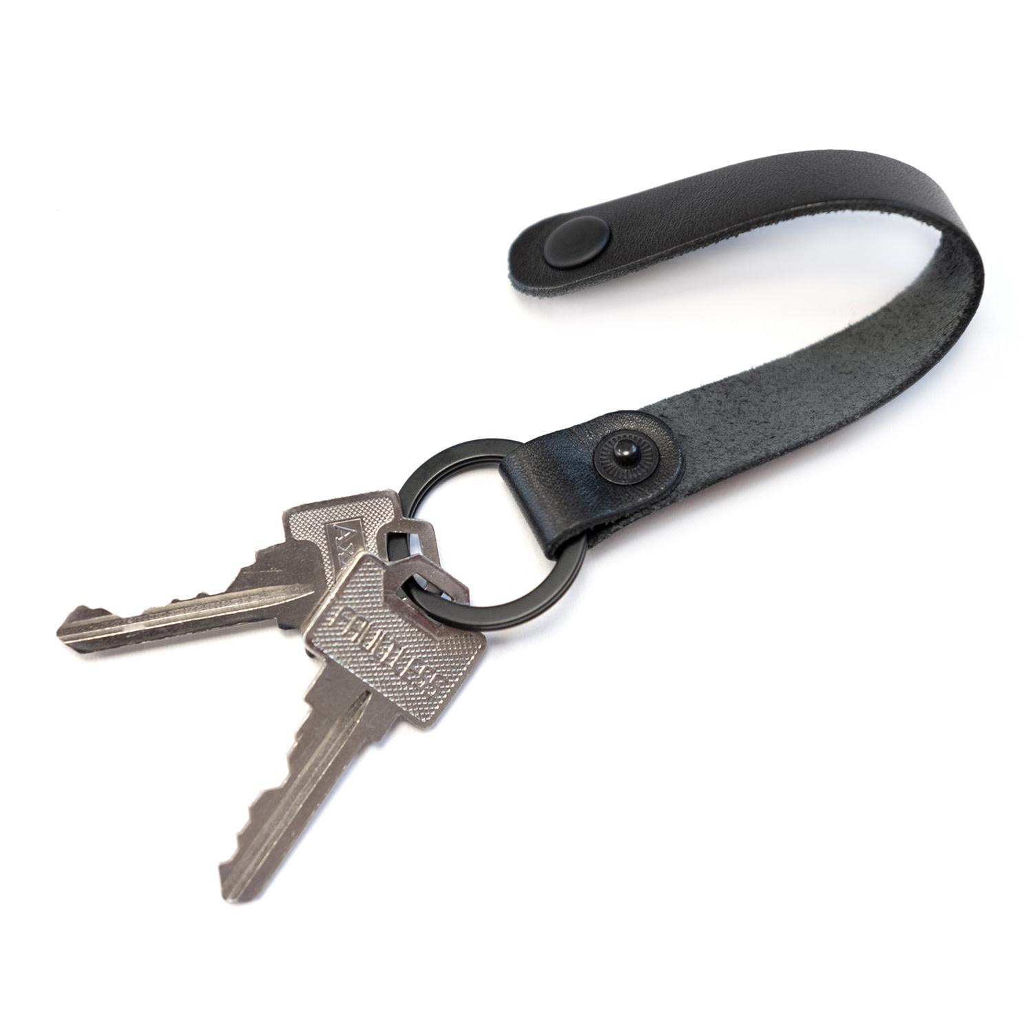 Fab Fab - Leather key ring - Black