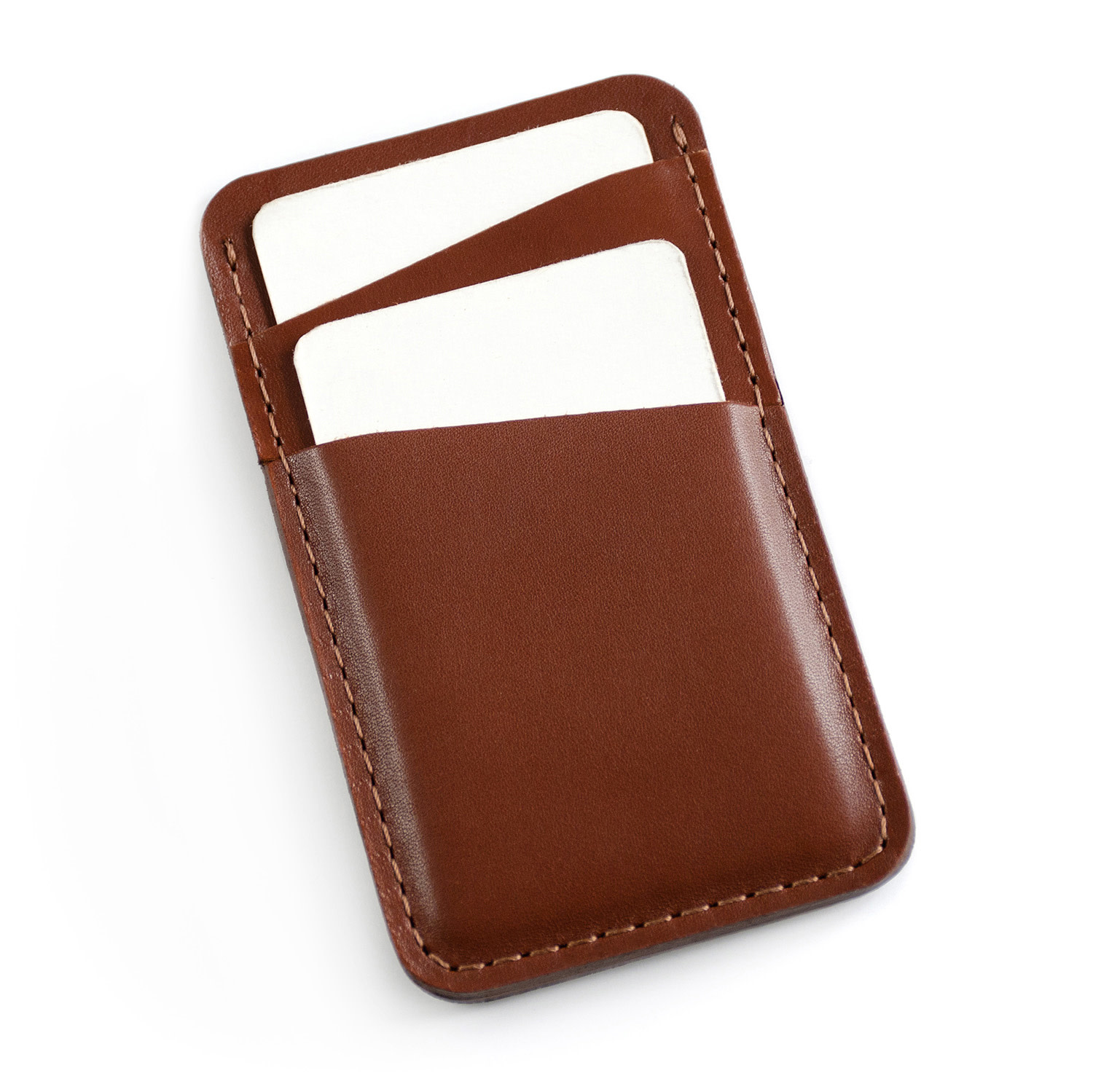 Fab Fab - Leather card holder - Brown