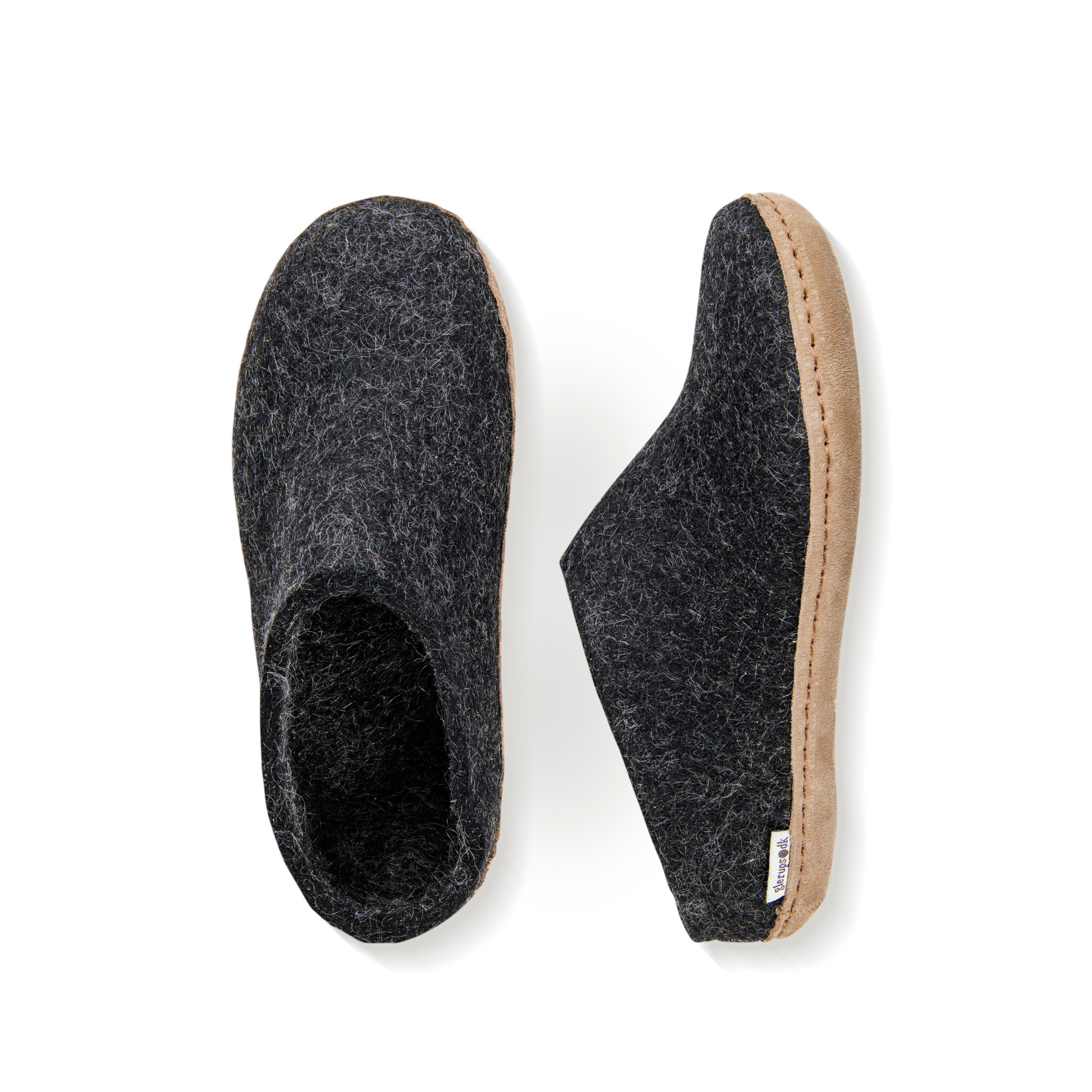 Glerups Glerups Pantoufle/Open Heel - Charcoal (Anthracite)