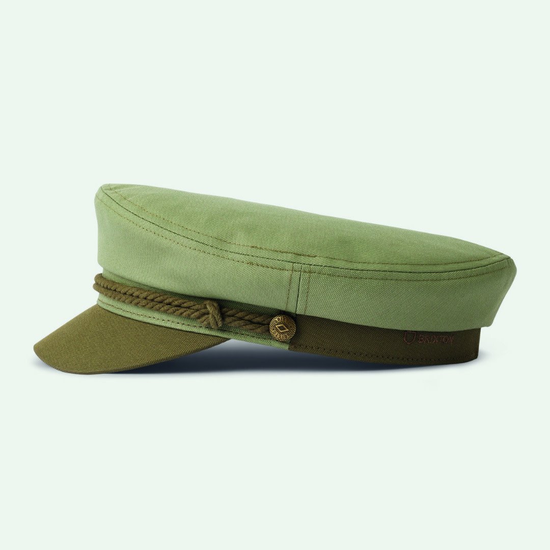 Brixton Fiddler Cap - Military Olive/Mermaid