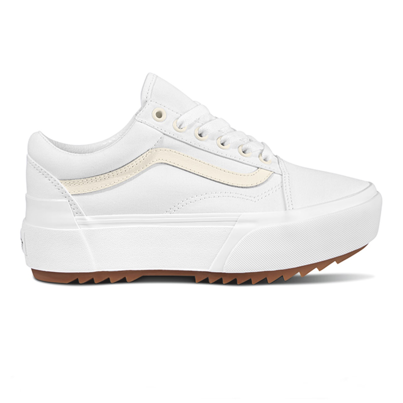 Tênis Vans Old Skool Plataforma True White