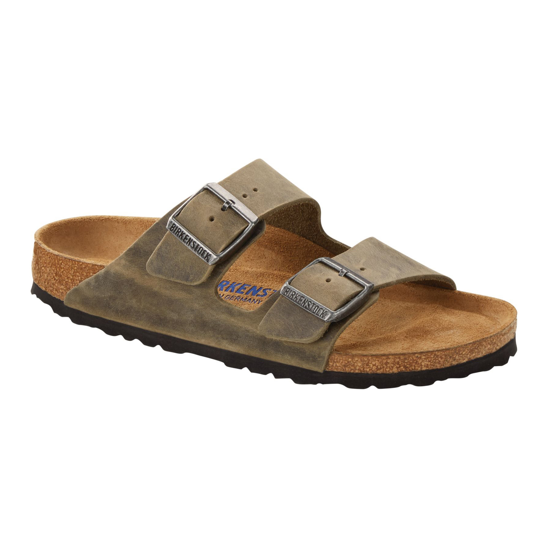 Birkenstock Birkenstock Arizona Soft Footbed -  Oiled Leather (Men - Regular) - Faded Khaki