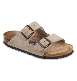 Birkenstock Birkenstock Arizona Soft Footbed - Suede Leather  (Women - Narrow) - Taupe