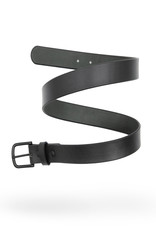 Fab Fab - Ceinture 1.25" Cuir noir/Boucle noire