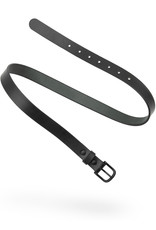 Fab Fab - Ceinture 1" Cuir noir/Boucle noire