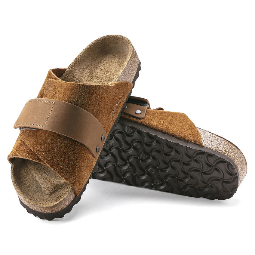 Birkenstock Birkenstock Kyoto - Suede Leather  (Men - Regular) - Mink