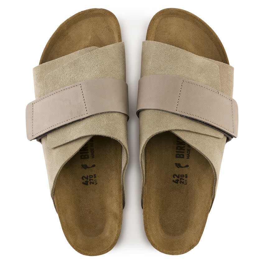 Birkenstock Birkenstock Kyoto - Suede Leather  (Hommes - Régulier) - Taupe