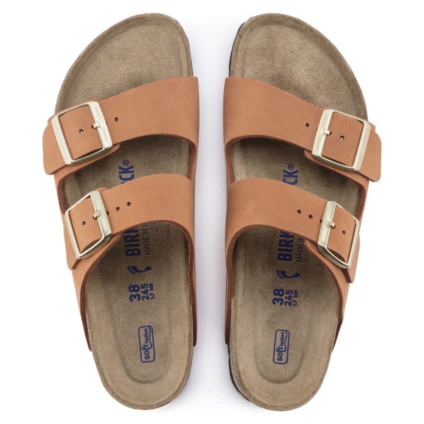 Birkenstock Birkenstock Arizona Vegan - Birkibuc (Femme - Étroit) - Pecan