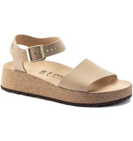 Birkenstock Birkenstock Papillio Glenda Platform Wedge - Nubuck (Women - Narrow) - Sandcastle