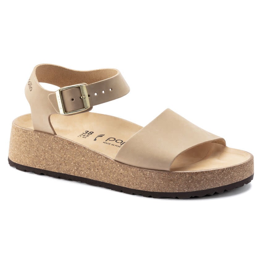 Birkenstock Papillio Platform - Nubuck (Femmes - Étroit) - Sandcastle - Bottes et Baskets