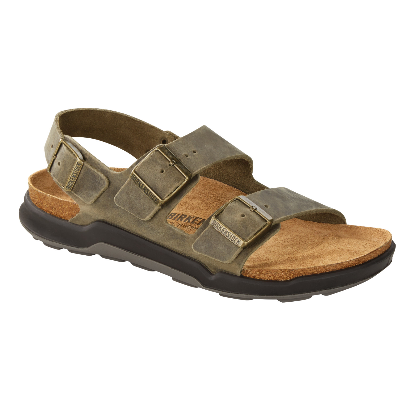 Birkenstock Birkenstock Milano  CT Oiled Leather (Hommes - Régulier) - Faded Khaki