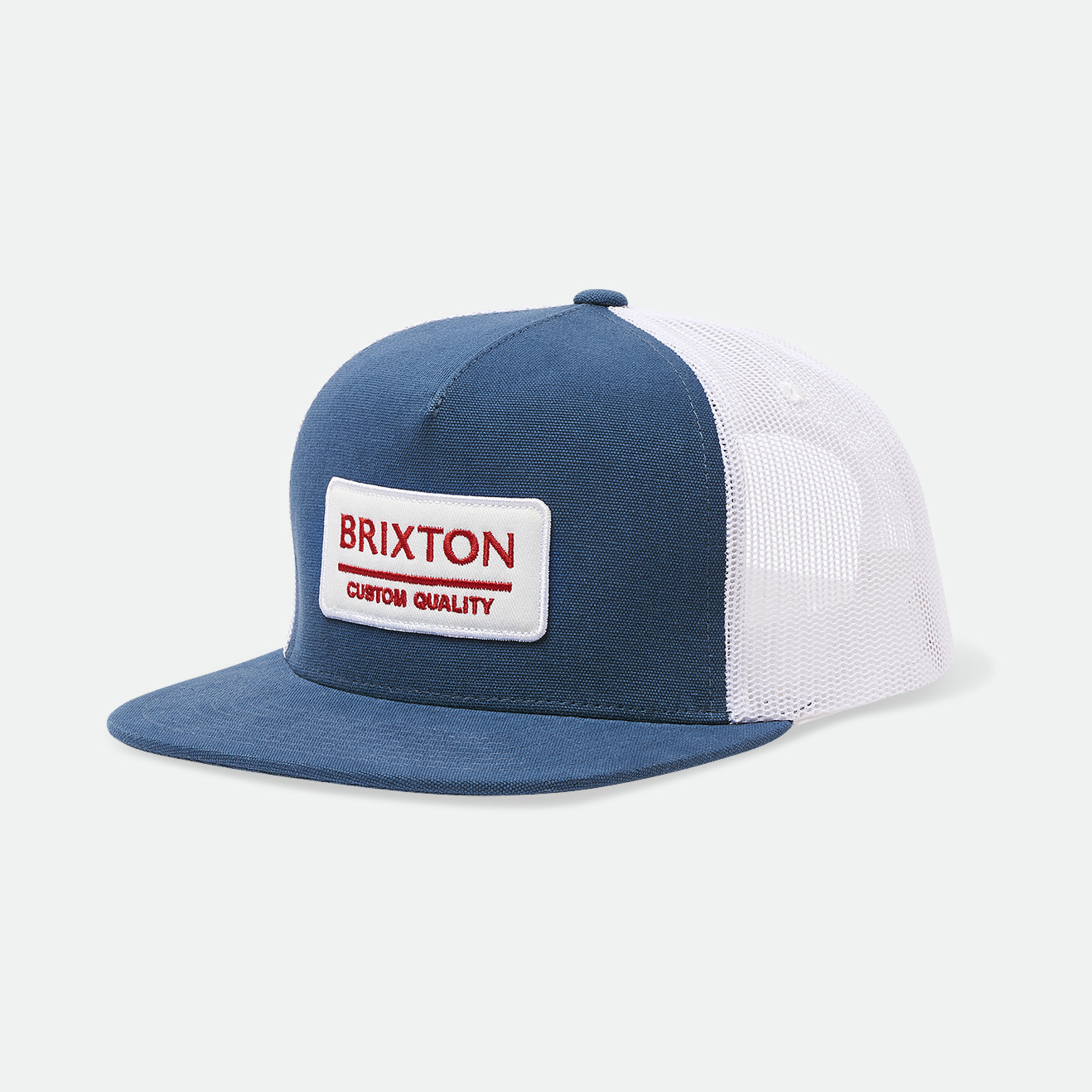 Brixton Brixton Palmer Proper MP Trucker Hat - Pacific Blue/White