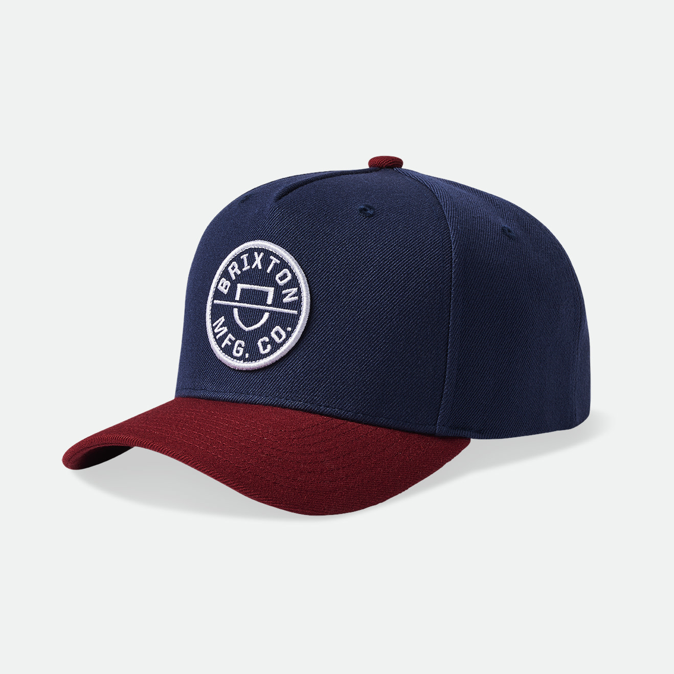 Brixton Brixton Crest C MP Snapback - Washed Navy/Island Berry