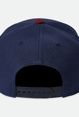 Brixton Brixton Crest C MP Snapback - Washed Navy/Island Berry