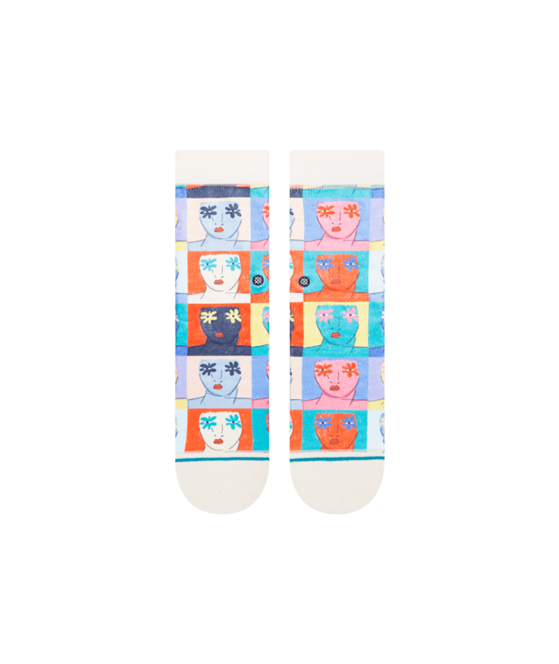 Stance Stance Wo Flower Faces - Off White