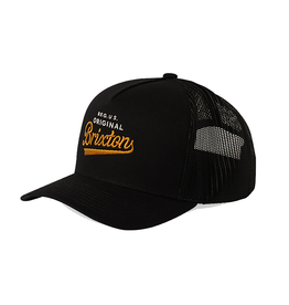 Brixton Brixton Postal C Netplus MP Trucker Hat - Black/Black