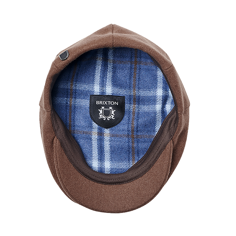 Brixton Brixton Hooligan Flannel Snap Cap - Tobacco Brown