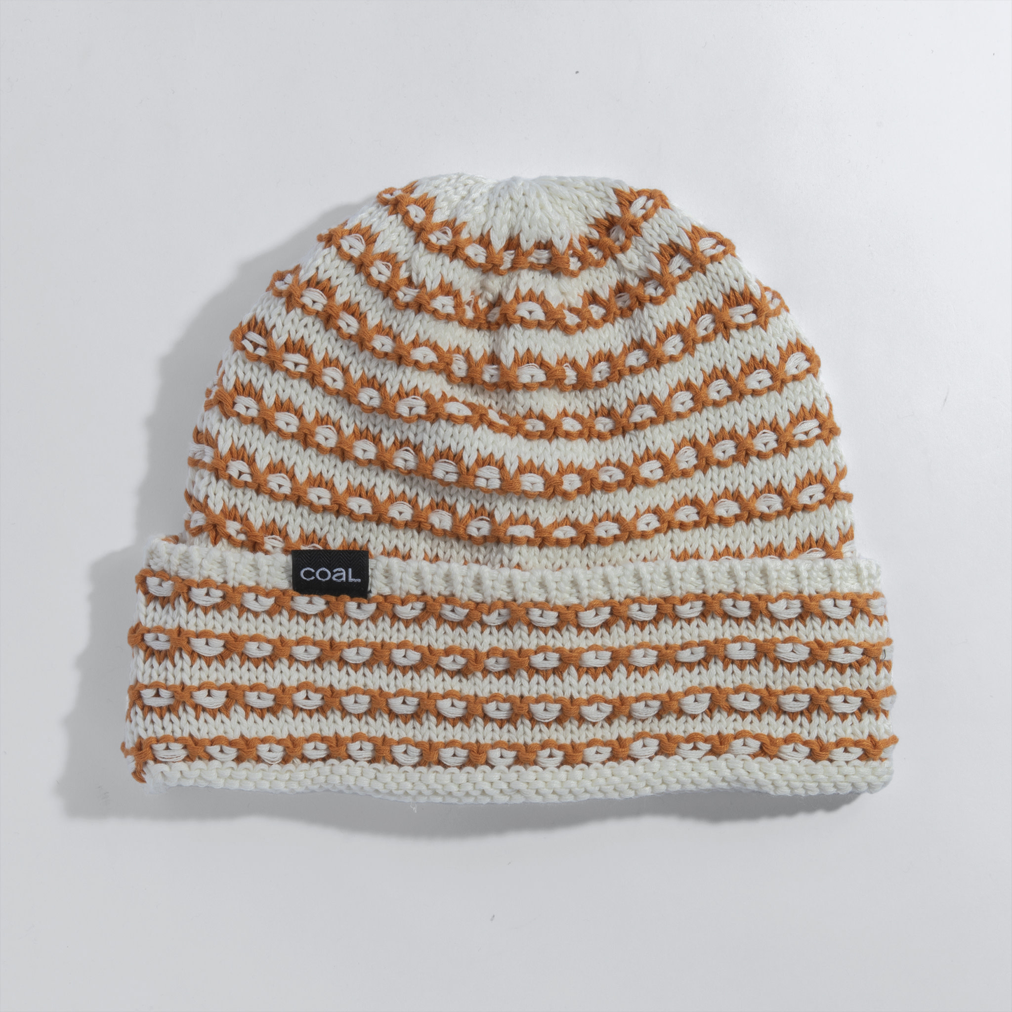 Coal Coal Stria - Off White/Burnt Orange