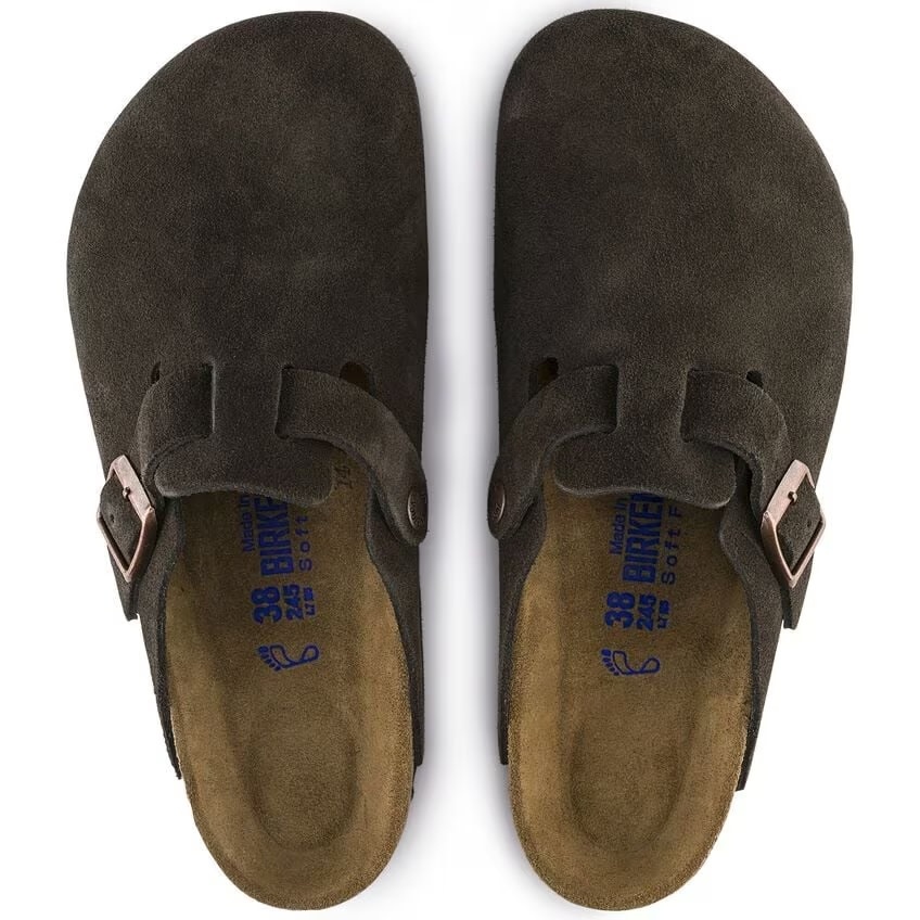 Birkenstock Birkenstock Boston Soft Footbed Suede (Regular) - Mocha