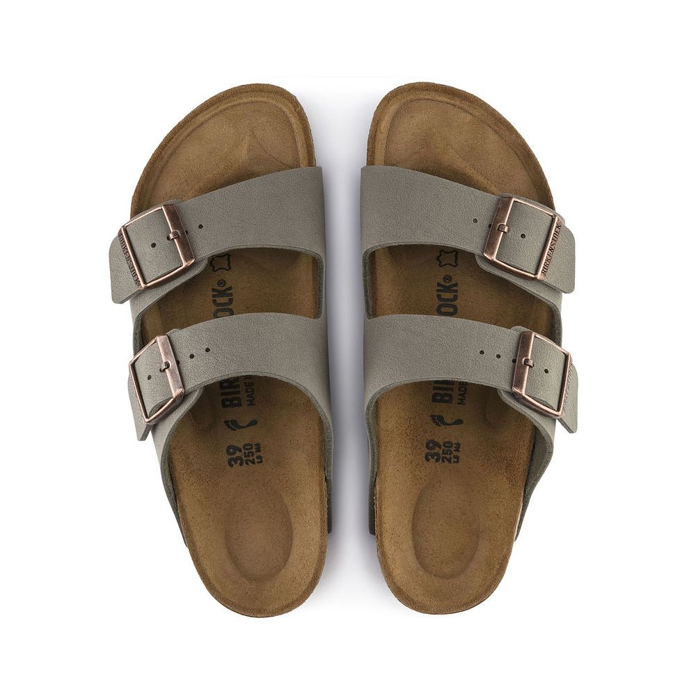 Birkenstock Birkenstock Arizona Birkibuc (Hommes - Régulier) - Stone