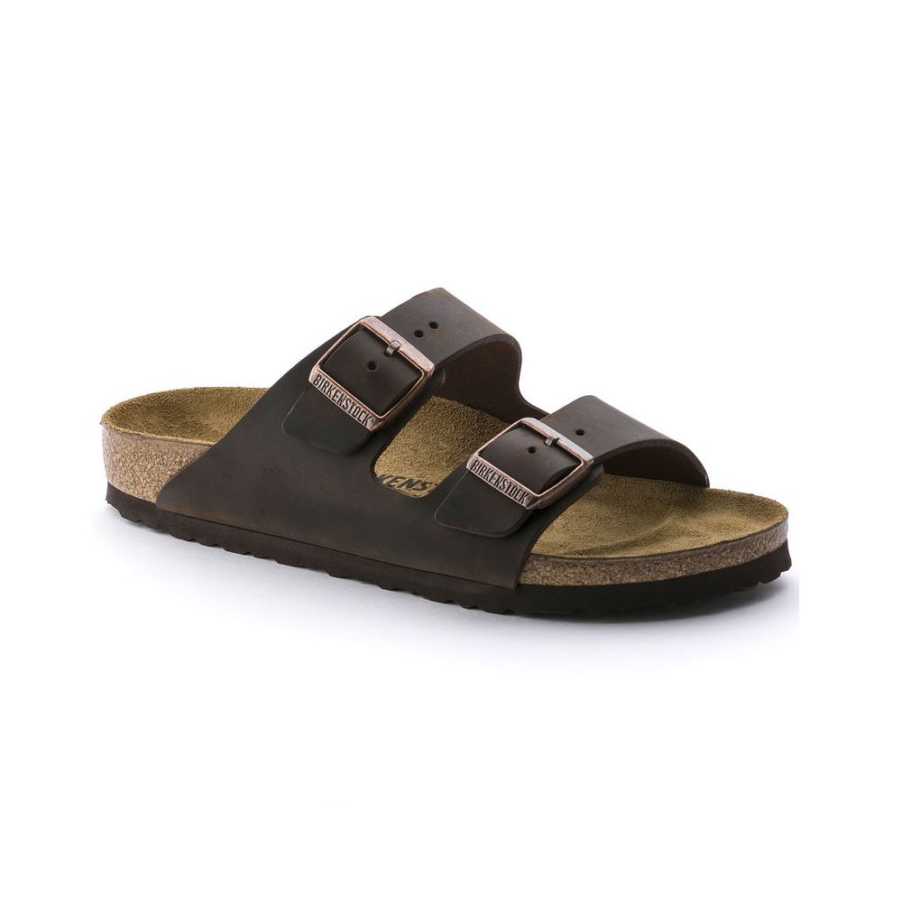 Birkenstock Birkenstock Arizona en Cuir Huilé (Femmes - Étroit) - Habana