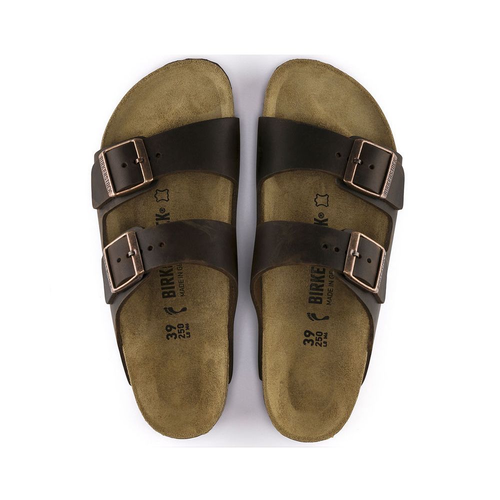 Birkenstock Birkenstock Arizona en Cuir Huilé (Hommes - Régulier) - Habana