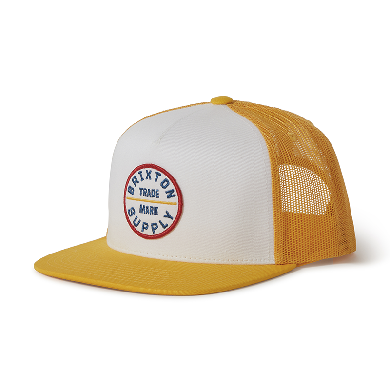 Brixton Brixton Oath MP Trucker Hat - Yellow/White/Yellow