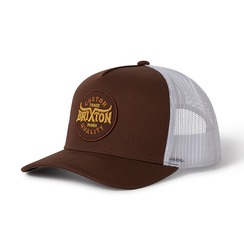 Brixton Brixton Gibson C NP MP Trucker Hat - Brown/Off White