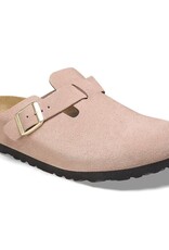Birkenstock Birkenstock Boston Suede (Women - Narrow) - Light Rose