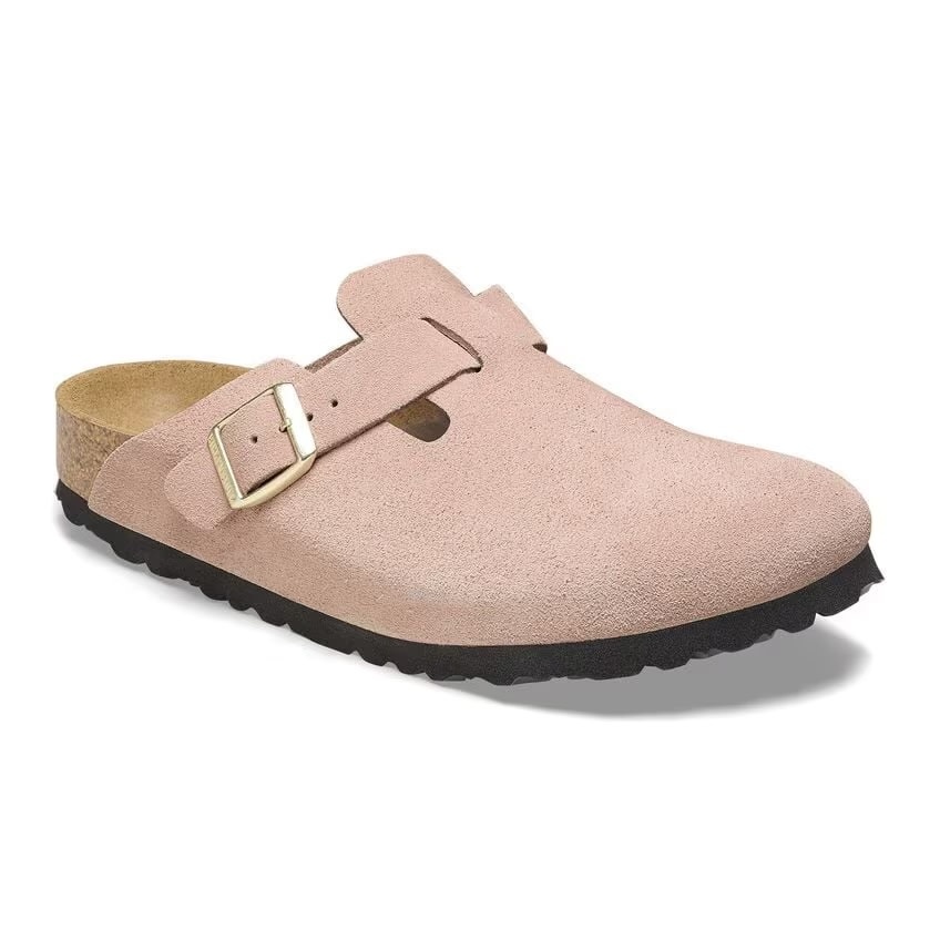 Birkenstock Birkenstock Boston Suede (Femmes - Étroit) - Light Rose