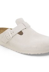 Birkenstock Birkenstock Boston Soft Footbed Suede (Femmes - Étroit) - Antique White
