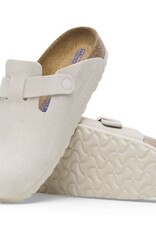 Birkenstock Birkenstock Boston Soft Footbed Suede (Femmes - Étroit) - Antique White