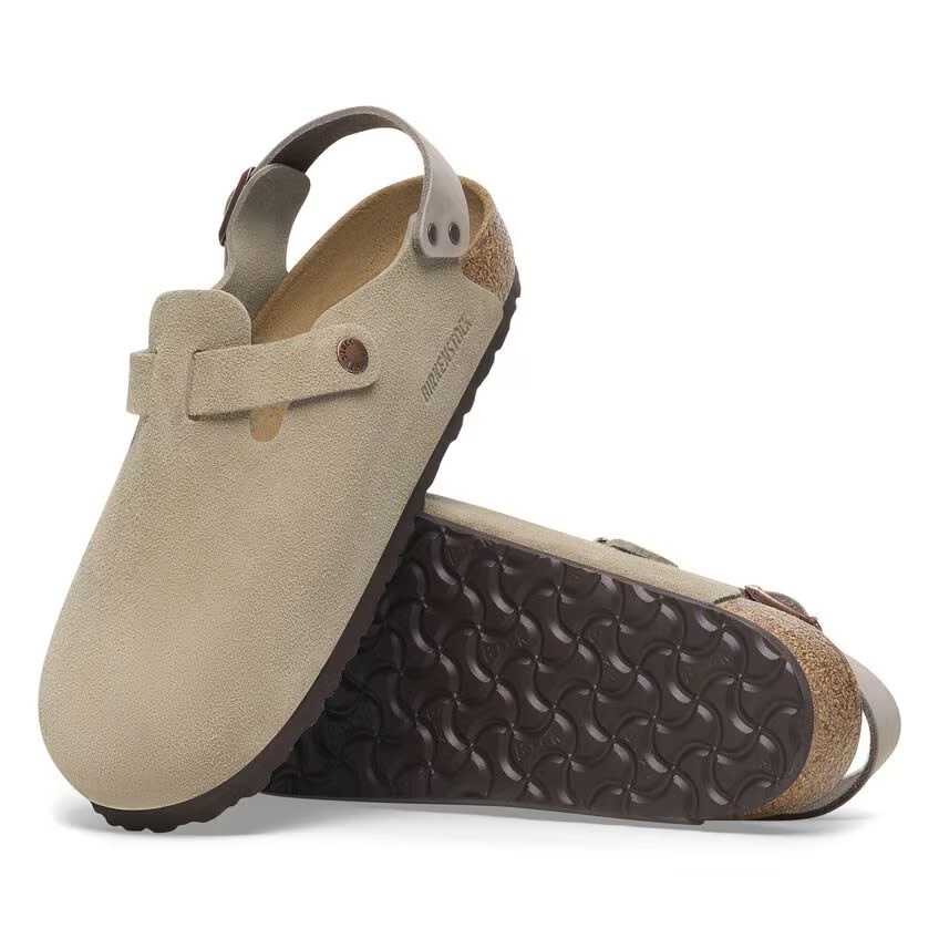 Birkenstock Birkenstock Tokio Suede (Women - Narrow) - Taupe