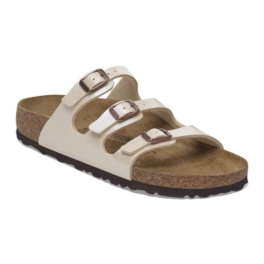 Birkenstock Birkenstock Florida Birko-Flor (Femmes - Régulier) - Graceful Pearl White