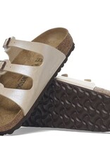 Birkenstock Birkenstock Florida Birko-Flor (Women - Regular) - Graceful Pearl White