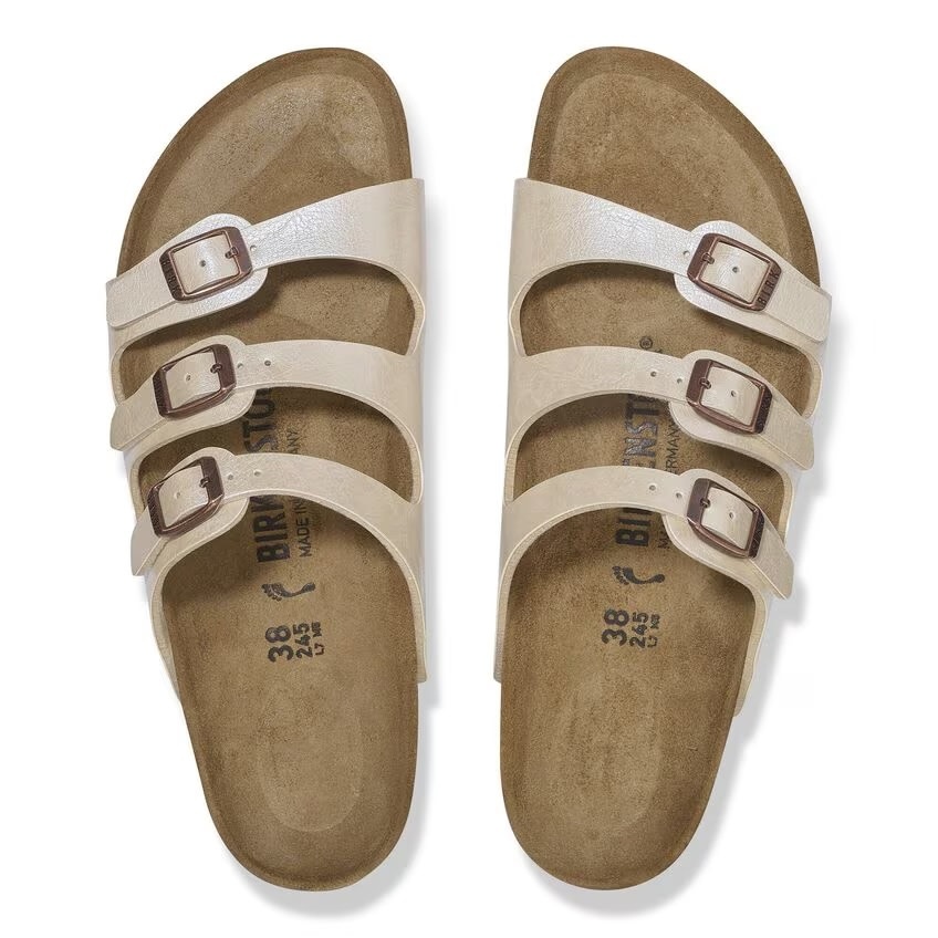 Birkenstock Birkenstock Florida Birko-Flor (Femmes - Régulier) - Graceful Pearl White