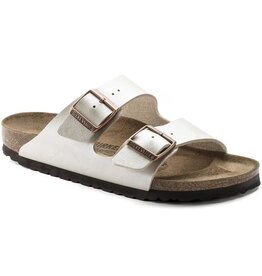 Birkenstock Birkenstock Arizona Birko-Flor (Women - Regular) - Graceful Pearl White