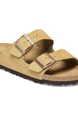 Birkenstock Birkenstock Arizona - Suede Leather  (Women - Regular) - Latte Cream