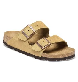 Birkenstock Birkenstock Arizona - Suede Leather  (Women - Regular) - Latte Cream