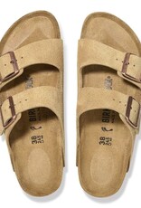 Birkenstock Birkenstock Arizona - Suede Leather  (Women - Regular) - Latte Cream