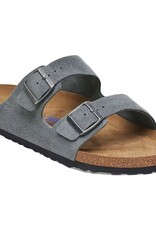 Birkenstock Birkenstock Arizona Soft Footbed -  Cuir Suède (Hommes - Régulier) - Basalt Gray