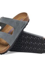Birkenstock Birkenstock Arizona Soft Footbed -  Suede Leather (Men - Regular) - Basalt Gray