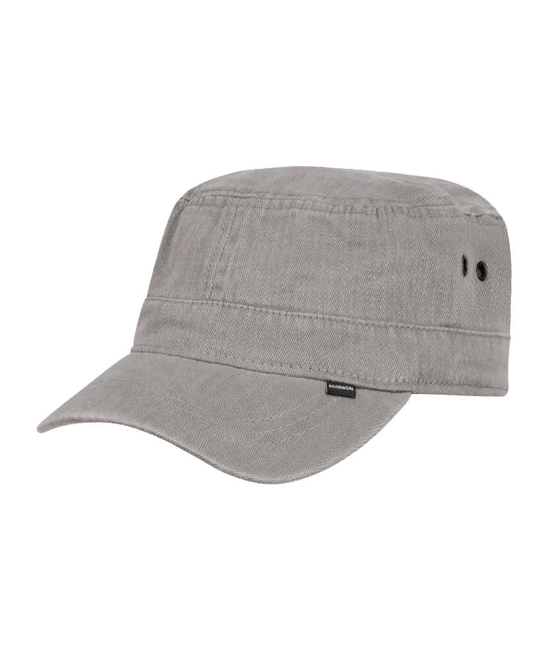 Kooringal Kooringal Mens Mao Cap - Ruben - Dark Grey