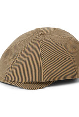 Brixton Brixton Brood Snap Cap - Dark Tan/Black Hickory Stripe
