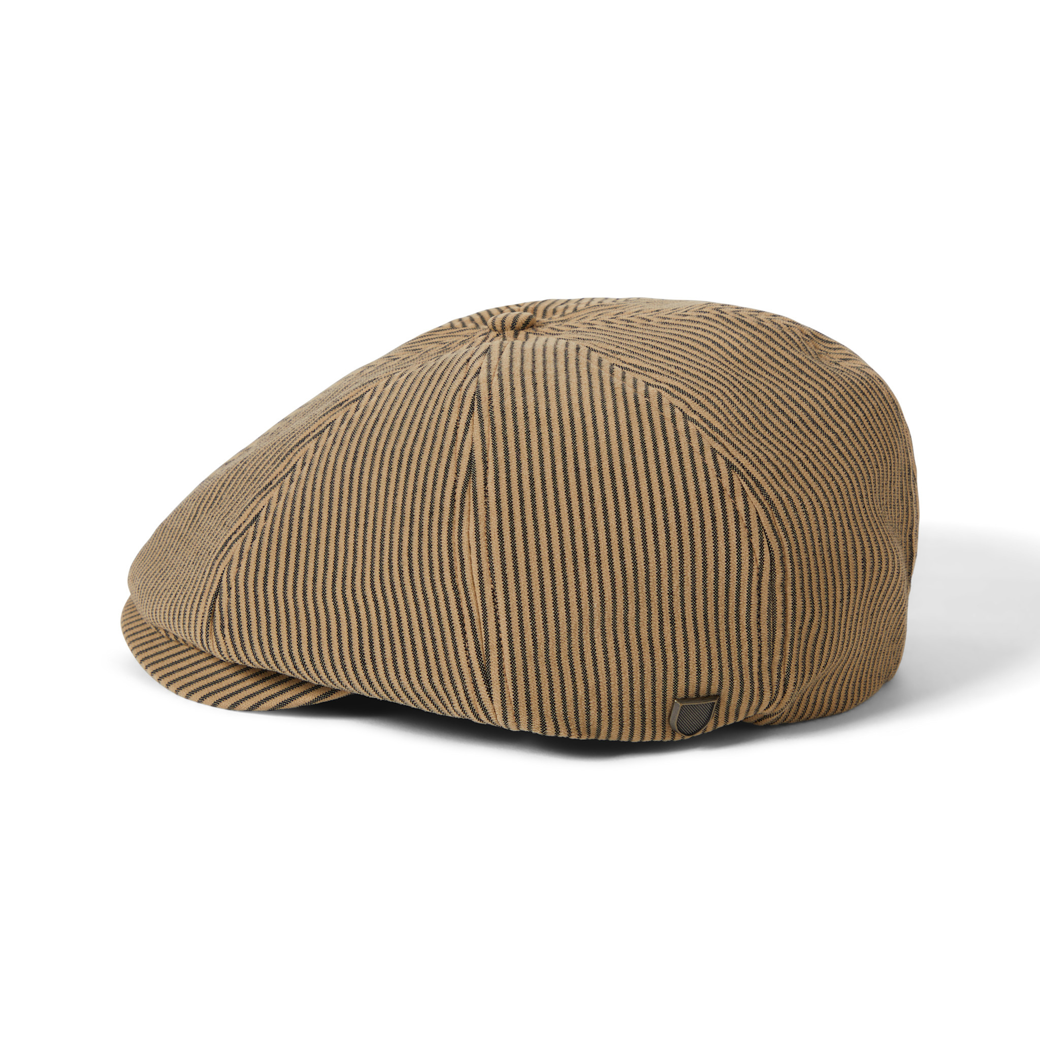 Brixton Brixton Brood Snap Cap - Dark Tan/Black Hickory Stripe