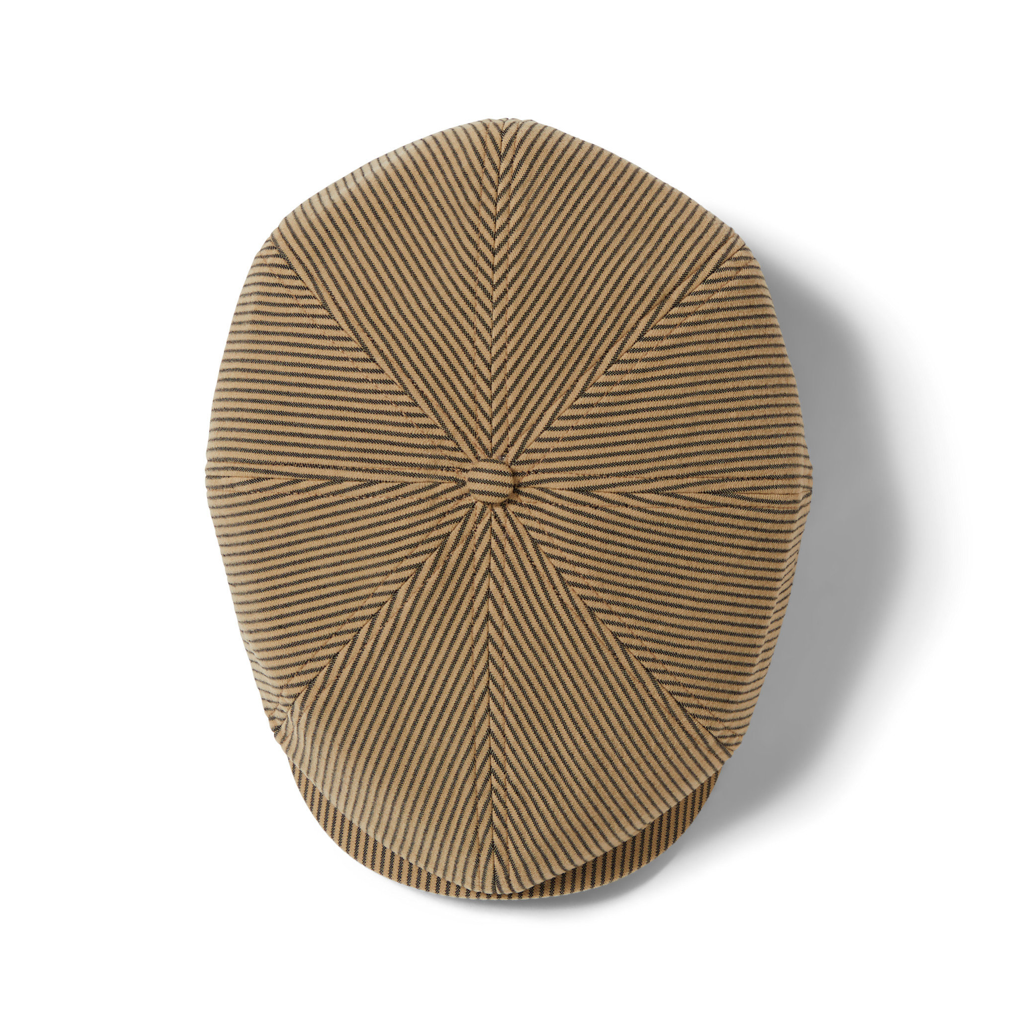 Brixton Brixton Brood Snap Cap - Dark Tan/Black Hickory Stripe