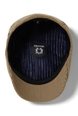 Brixton Brixton Brood Snap Cap - Dark Tan/Black Hickory Stripe