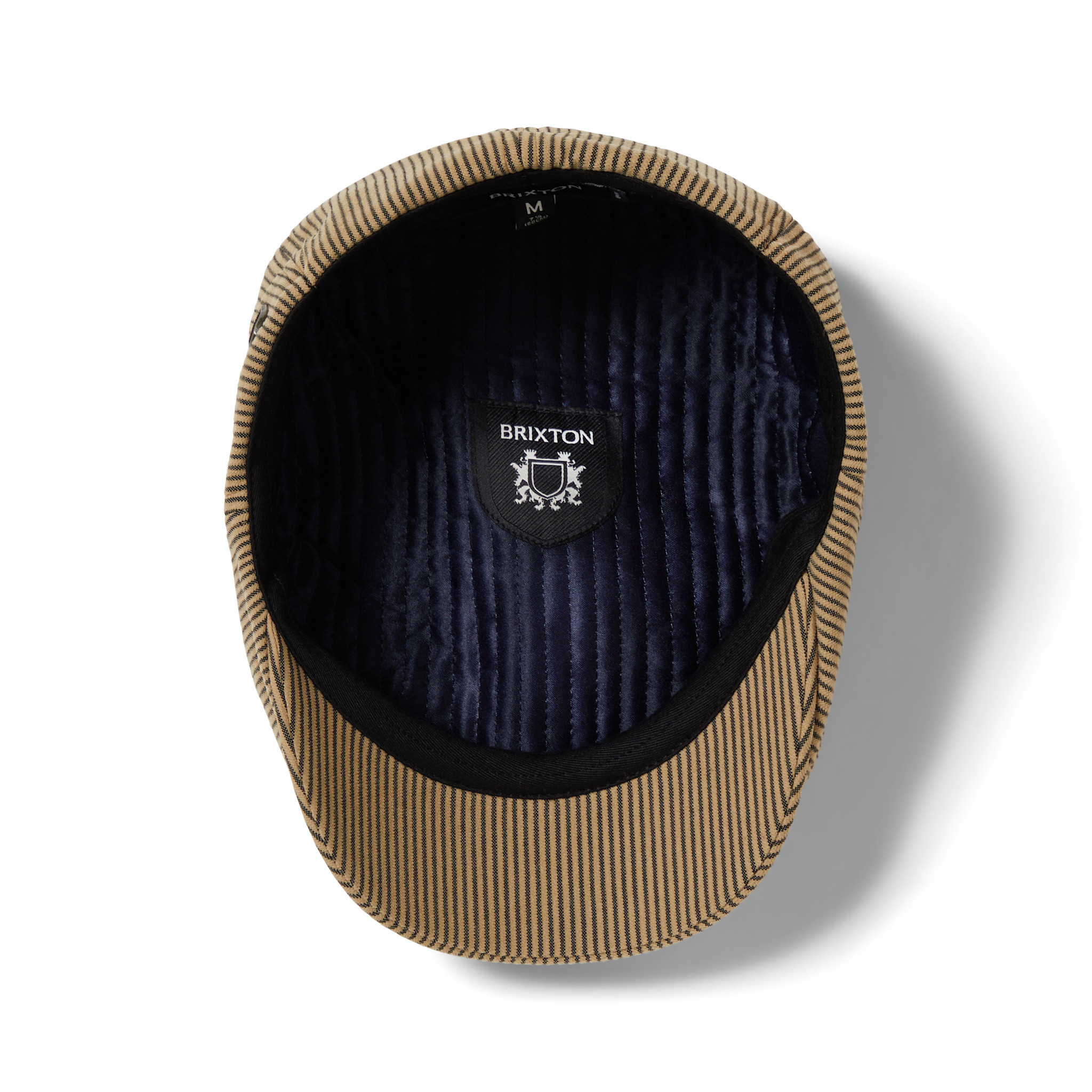 Brixton Brixton Brood Snap Cap - Dark Tan/Black Hickory Stripe